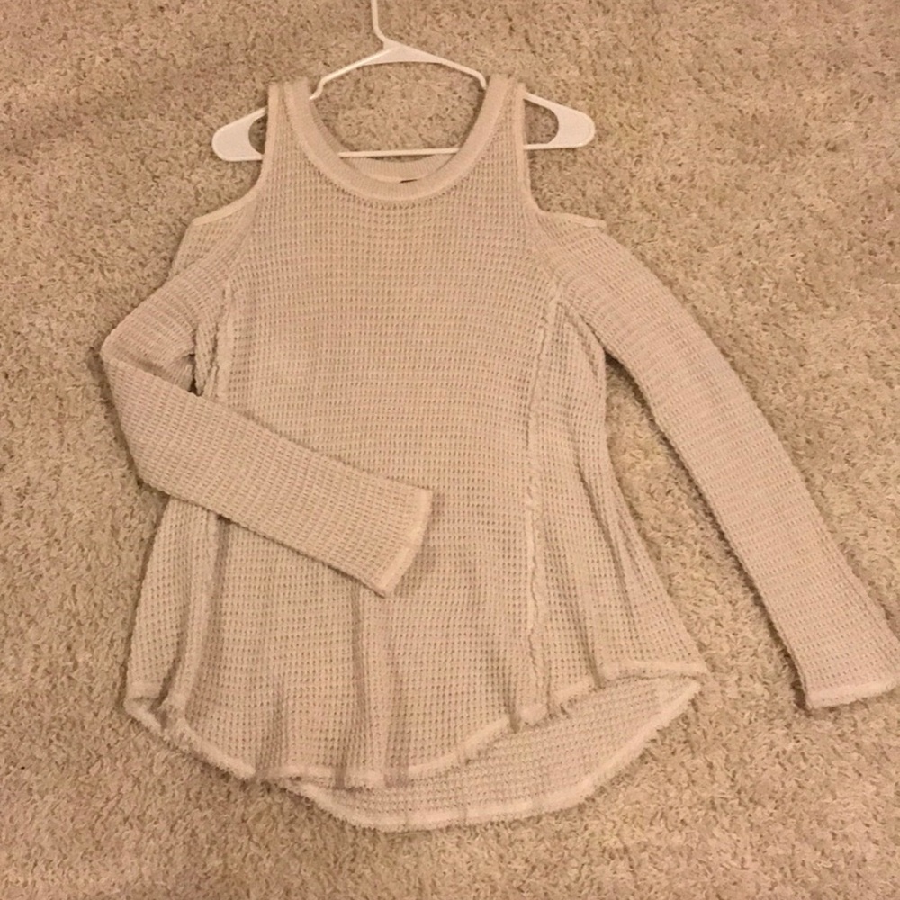 Free People long sleeve with exposed shoulders